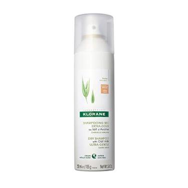 Imagem de Shampoo Seco com Leite de Aveia, Natural p/ Cabelos Escuros, Sem Parabenos & Sulfatos, Jumbo (Klorane)