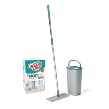 Imagem de Mop Lava E Seca Fit Balde Com Alça 5 Litros Flash Limp