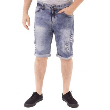 Imagem de Bermuda Jeans Masculina Barra Dobrada Drover-Masculino