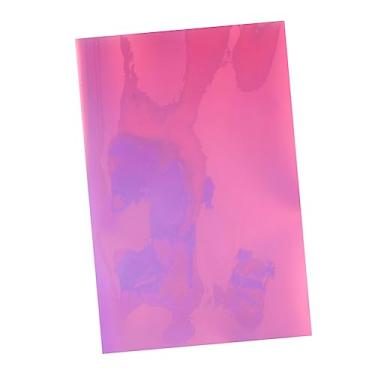 Imagem de NUOBESTY 1 Unidade vinil holográfico rosa molde de resina de vinho tinto encadernador tecido de roupas de bagagem DIY filme de -íris de glitter em pvc Adesivo opala