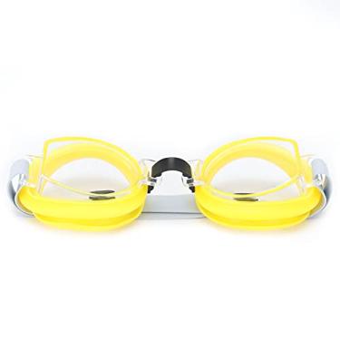 Imagem de Óculos de Natação Com Protetores de Ouvido e Clipe de Nariz para Crianças, óculos Ajustáveis ​​para Piscina (Amarelo)