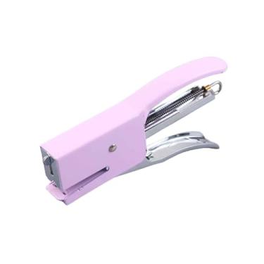 Imagem de Mini grampeador com grampeador e conjunto de grampos pequenos grampeadores de escritório para kit de tecido de papel bonito máquina de embalagem e encadernação com grampos de metal tipo portátil