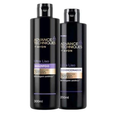 Imagem de Avon Kit Shampoo e Condicionador Advance Techniques Ultra Liso - Anti-Frizz - 2 Conjunto