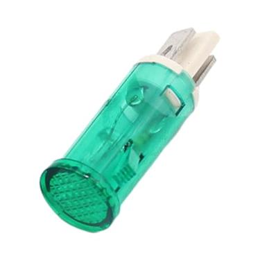 Imagem de menolana Lâmpada de sinal de luz indicadora dc 24v mini MDX-14A pequena cabeça redonda painel compacto montado para geradores freezers geladeiras, Verde