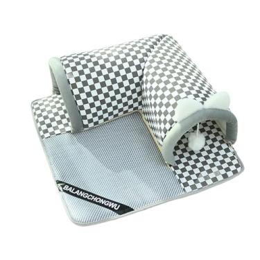 Imagem de Baoblaze Criativo animal de estimação gato túnel cama brinquedo interativo durável lavável playground centro kitty treinamento para hamster interior gatinho,