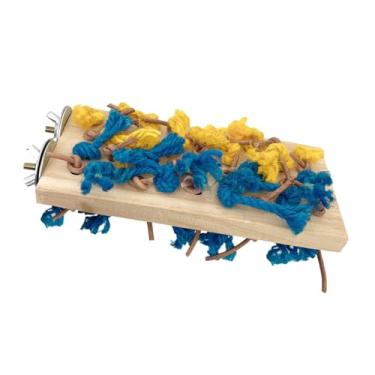 Imagem de Generic Parrot playground pássaro poleiro suporte equipamento de descanso jogando brinquedo colorido pendurado suporte mascar brinquedo para desktop