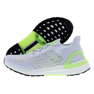 Imagem de adidas Tênis unissex Ultraboost Summer.rdy, Branco/branco neon, 10.5 Women/9 Men