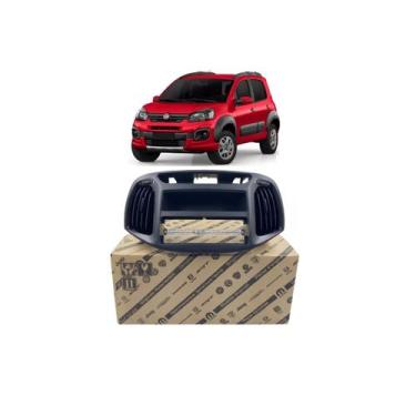 Imagem de Moldura Central Painel Difusor Ar Fiat Novo Uno 2015 A 2021