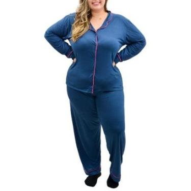 Imagem de Pijama De Inverno Plus Size Feminino Americano Victory-Feminino