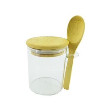 Imagem de Pote de Vidro Hermético com Colher 8cm - Aliança