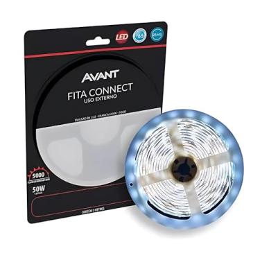 Imagem de FITA LED EXTERNA CONNECT, 10WM, EMISSÃO DE LUZ BRANCA 6500K, 5M, PROTEÇÃO IP65, 220VCA, AVANT