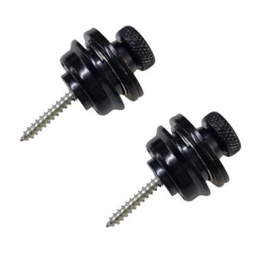 Imagem de Strap Lock Pro Resistente Metal Preto Guitarra Baixo - Myth