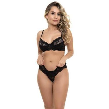 Imagem de Conjunto Fio Dental Preto Sepie 14266 Anatômico, Preto, G