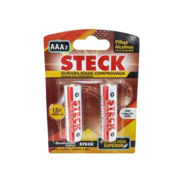 Imagem de Pilha Steck Alcalina Aaa 2Pcs Blister