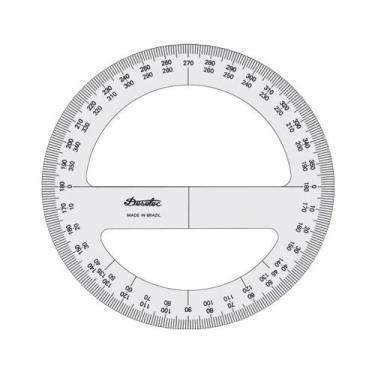 Imagem de Transferidor 8310 - 360 Graus - 10cm Trident