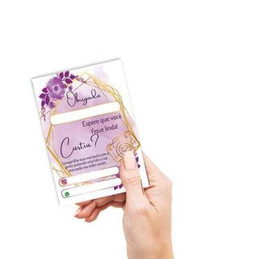 Imagem de Mini folheto Agradecimento pela compra, mimo cliente, tag   Variados -