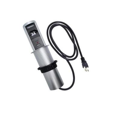 Imagem de Torre De Tomada Com 01 Tomada 20A + Usb + Tipo C Subida Automática - R