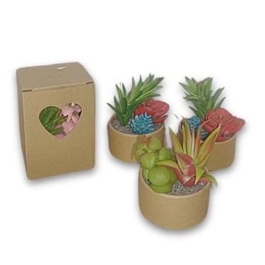 Imagem de Arranjo de Suculenta Artificial em Vaso Redondo - Melhores Ofertas