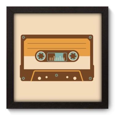 Imagem de Quadro Decorativo - Fita Cassete - 22cm x 22cm - 039qdvp - Allodi