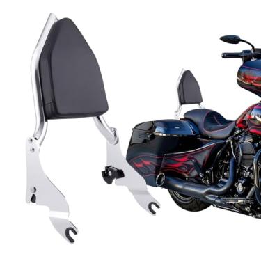 Imagem de Drytuns Sissy Bar para Harley, encosto de passageiro destacável para Road King Road Glide Street Glide Electra Glide 2009-2025