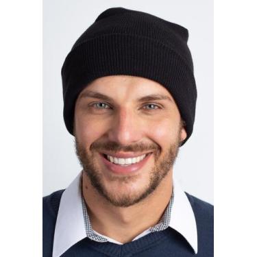 Imagem de Gorro masculino de malha 50011 - Éramuz, Preto