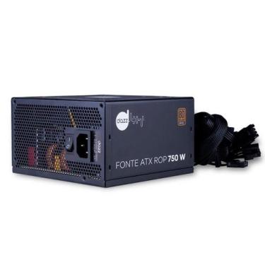 Imagem de Fonte ATX ROP Dazz 750W, 80 Plus Bronze, PFC Ativo, Bivolt, Preto - 63