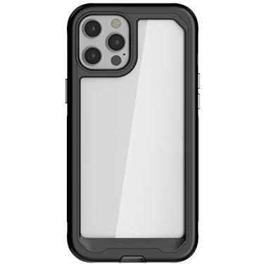 Imagem de Ghostek Capa Atomic Slim compatível com iPhone 12 e iPhone 12 Pro (6,1 polegadas) com amortecedor de alumínio leve e protetor super resistente para iPhone 12 5G e iPhone 12Pro 5G (2020) (preto)