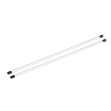 Imagem de Rebower Tubo de plástico rígido de policarbonato redondo transparente (com capa protetora preta), [para iluminação, modelos, encanamento de água] - 0,2 x 0,2" (4 x 5 mm), 300 mm de