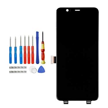Imagem de Vvsialeek Nova tela OLED de substituição compatível com Google Pixel 4 XL XL 4 G020P G020 6,3 polegadas tela sensível ao toque com kit de ferramentas (preto)