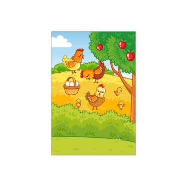 Imagem de Painel De Festa Vertical 1,50 x 2,20 - Fazendinha Colorida 009 - Via C