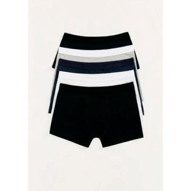 Imagem de Kit/5 Cueca Boxer Hering 77UM Masculina Algodão T. P/XXG, XXG, 1a, Pre