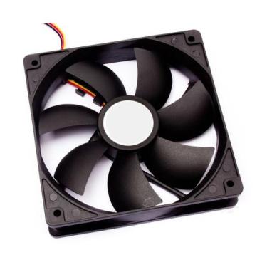 Imagem de Fan Cooler 120x120x25 Micro Ventilador 12v 120mm - Xway, Preto