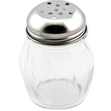 Imagem de Great Credentials Coqueteleira de vidro espiral de queijo ralado ou pimenta vermelha (parte superior perfurada)