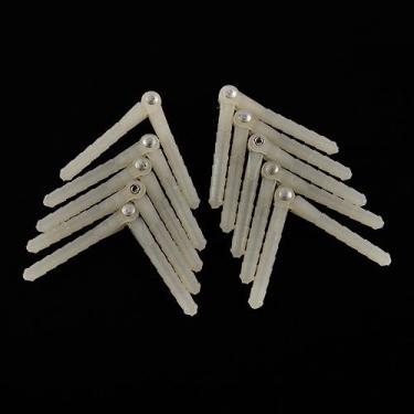 Imagem de ZHIPAIJI RC Model Airplane Part, 10 pcs RC Model Plane Pin Hinge Diameter 2.5mm / 4.5mm Plastic Pin Hinge Repalcement for RC Airplane Plane Model Fixing Wing Accessories (Color : 10 pcs D45xL68)