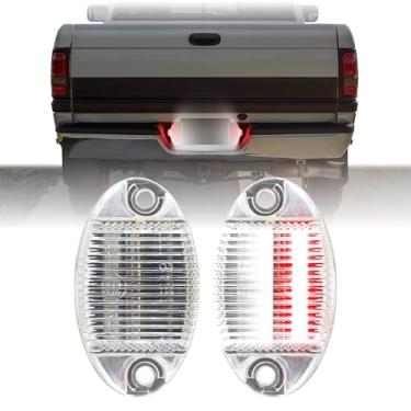 Imagem de Luz de matrícula USR 94-01 Ram Pickup - Par de lâmpadas traseiras LED (esquerda + direita) - compatível com Dodge Ram 1500 Pick Up 1994-2001 / 94-02 2500/3500 caminhões todos os modelos (LED branco