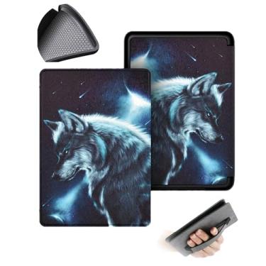 Imagem de GUKSRASO Capa para Kindle Paperwhite (7", 12ª Geração, Release 2024) e Kindle Colorsoft Signature Edition com Tira de Alça de Mão TPU Soft Traseiro Com a Função Automotor/Sleep