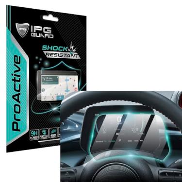 Imagem de IPG Película protetora de tela ProActive para BYD 2021-23 Dolphin Dash, rigidez 9H, película nano-cerâmica, ultra responsiva e alta nitidez para DolphinDash