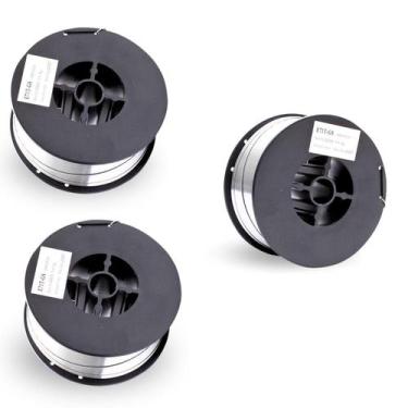 Imagem de 3 Pc Arame Solda Mig Tubular Sem Gás 0,8mm - Emb.1kg - 000021