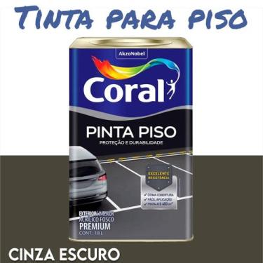 Imagem de Tinta Pinta Piso 18 Litros Premium Coral Escolha Cor, Cinza escuro