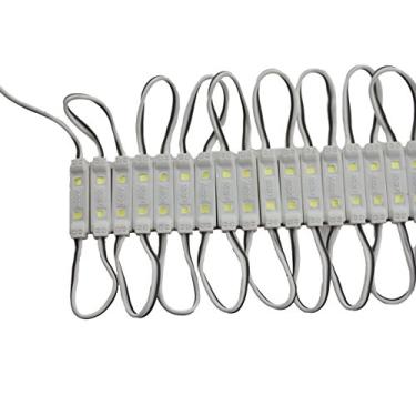 Imagem de REXTiN Super Brilhante 200Pcs 2835 2 Módulo Led 80-90Lm Por Módulo Luz Decorativa À Prova D'Água Para Placas De Letras Placas De Publicidade Com Fita Adesiva Parte Traseira (Branco Quente)