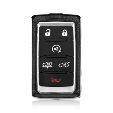 Imagem de Keylessbest Substituição Para 2021 2022 2023 2024 Jeep Grand Cherokee Wagoneer Chave Fob Controle Remoto M3Nwxf0B1 6 Botões 433.92Mhz