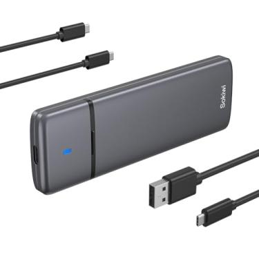 Imagem de Sokiwi Gabinete Ssd M.2 Nvme, Usb 3.2 Gen 2 Para Nvme Pci-E Sata M-Key/(B+M) Key, Suporte Para Leitor De Caixa Externa De Alumínio, Acabamento Uasp Para Ssds Nvme 2230/2242/2260/2280