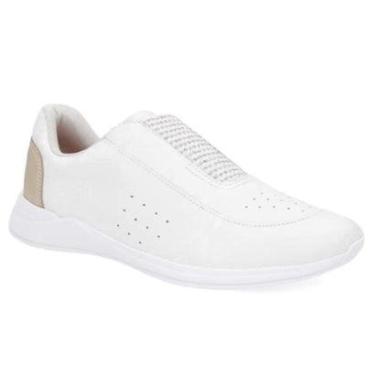 Imagem de Tênis Slip On Usaflex Básico Feminino - Branco 40-Feminino