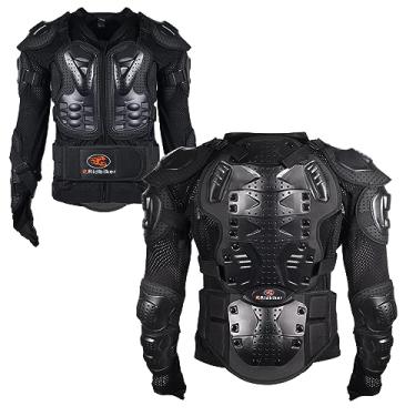 Imagem de RIDBIKER Jaqueta De Proteção Para Motocicleta, Armadura Corporal Completa, Proteção Para Coluna, Equipamento Para Motocross, Mtb, Corrida Off-Road (Extra Grande, Preto)