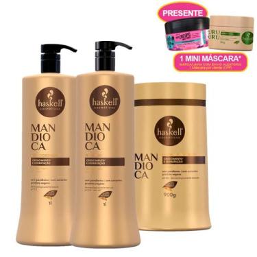 Imagem de Haskell Mandioca 3 Produtos 1 Litro/900g + mini máscara