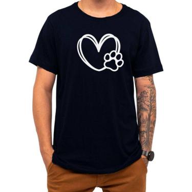 Imagem de Camiseta Pet Love Amor Cachorro Gato Coração Presente Natal