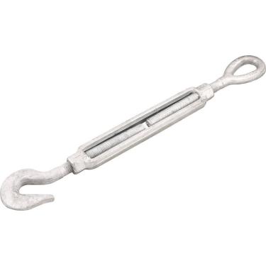 Imagem de Esticador Para Cabo De Aço 5/16 Gancho X Olhal Pesado Galva