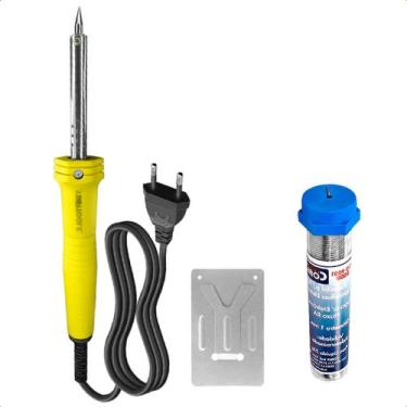 Imagem de Kit Ferro de Solda 40W 220V Ferramenta Completa com Fio de Estanho par