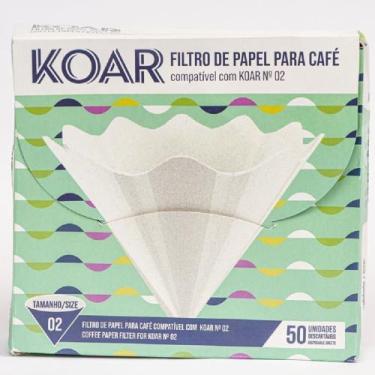 Imagem de Filtro KOAR Branco 50 unidades Tamanho 02