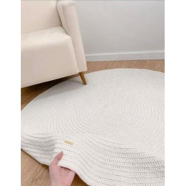 Imagem de Tapete quarto do bebe de crovhe off whitecru - Crochê Lua